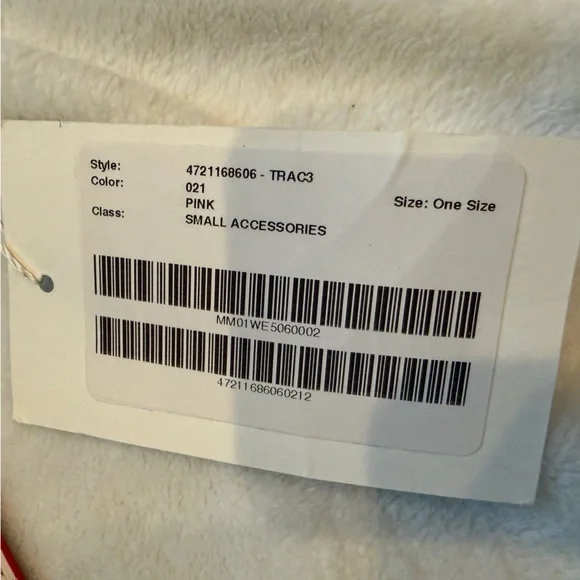 MAX MARA LEATHER BAG STRAP 30” NWT Red and White Floral Hibiscus Strap - Picture 4 of 6